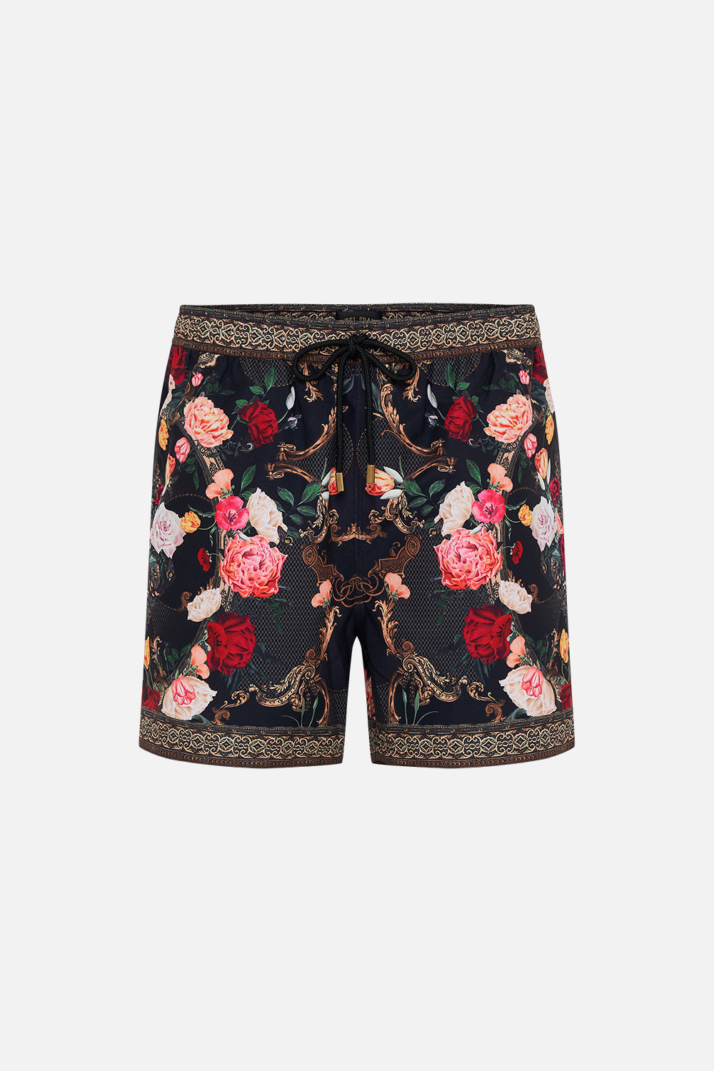 Hotel Franks by CAMILLA floral mid length boardshort in Magic in the Manuscripts