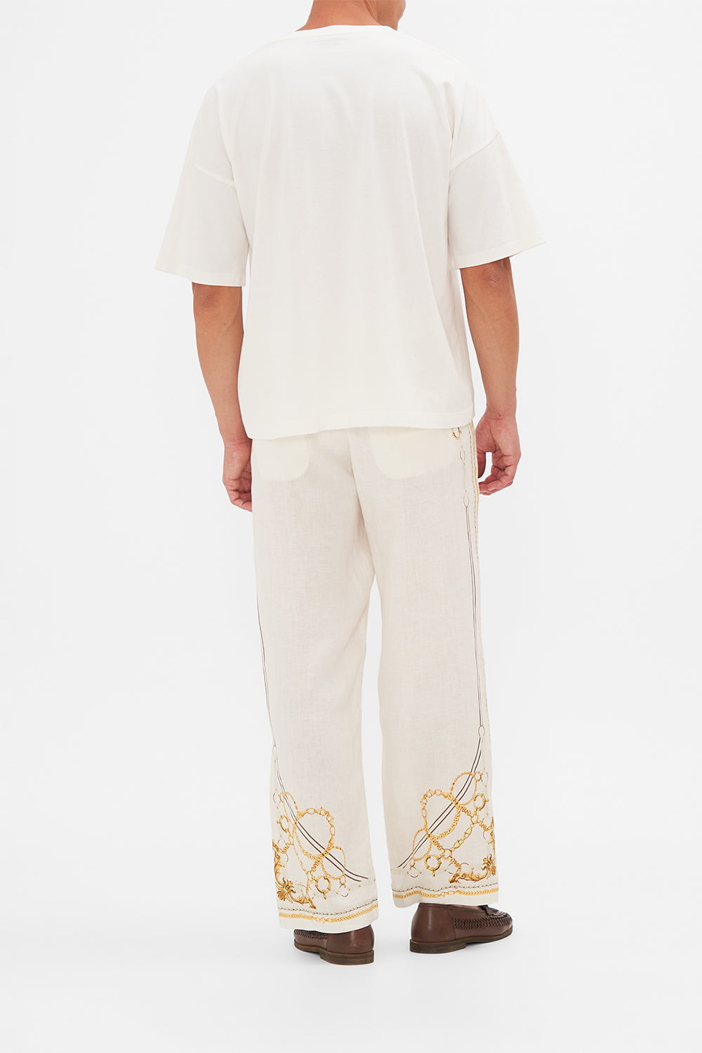 CAMILLA floral oversized boxy tee in Sew Yesterday