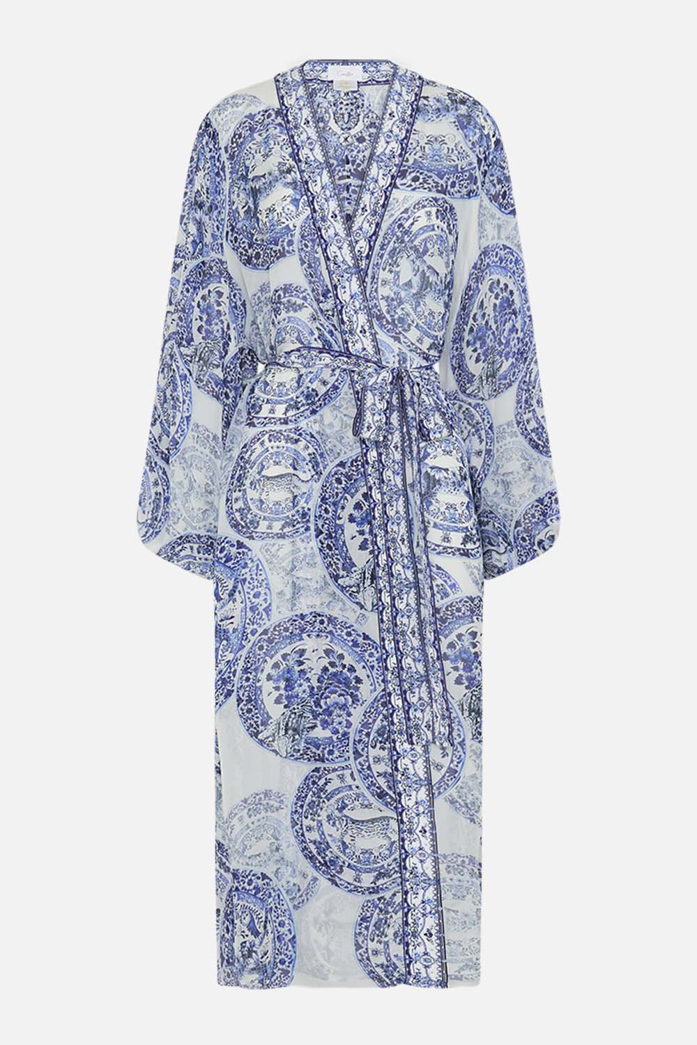 CAMILLA silk layer in Glaze and Graze print 