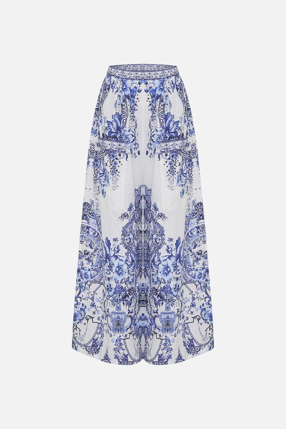 CAMILLA silk trouser in Glaze and Graze print 