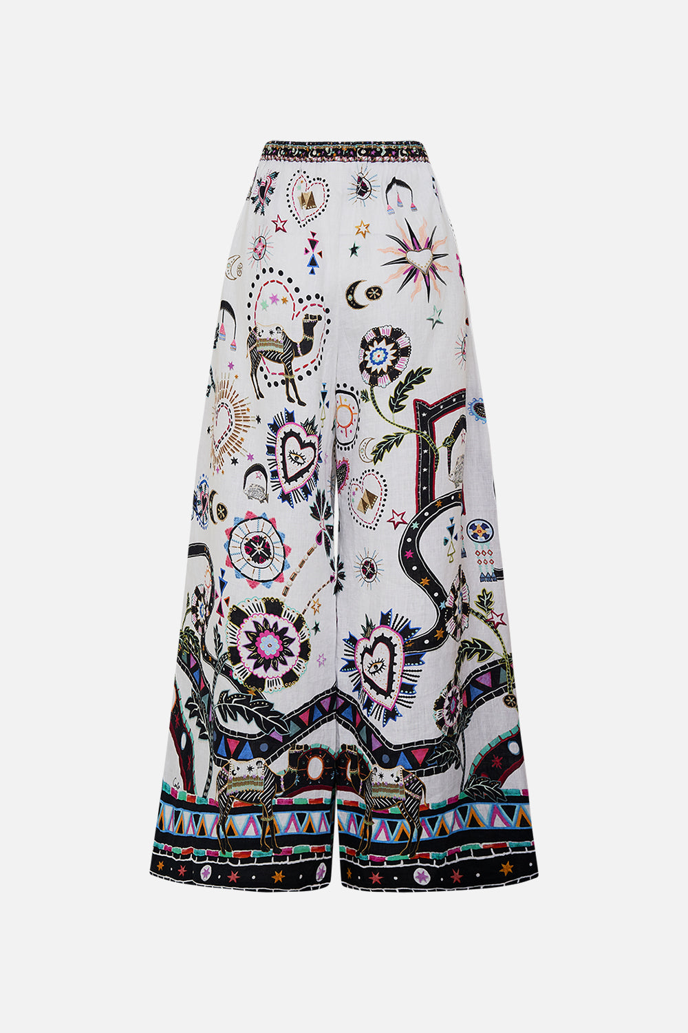 WIDE LEG TROUSER WITH FRONT POCKETS NUBIAN WONDERLAND