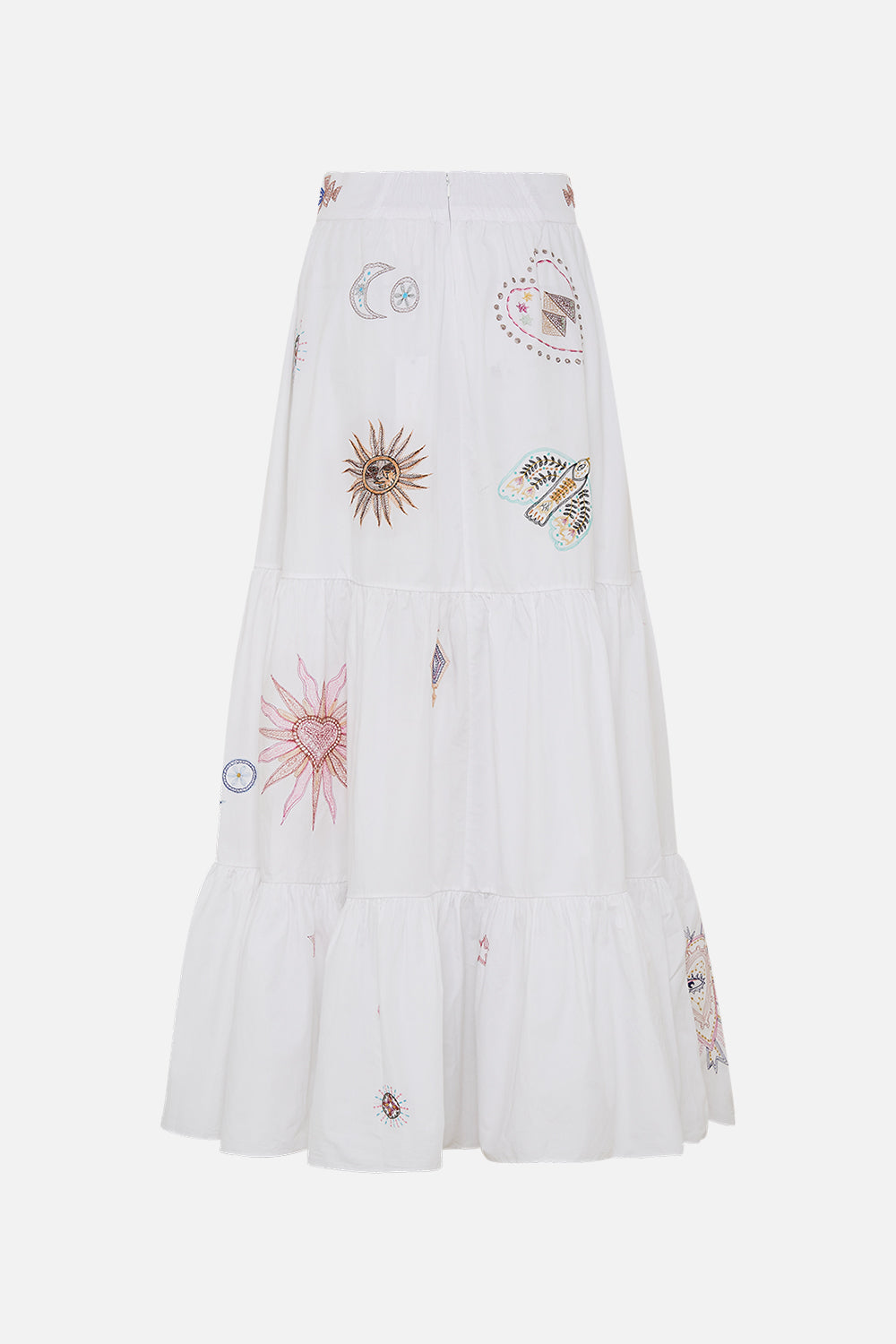 HIGH WAISTED TIERED SKIRT LIVING IN COLOUR