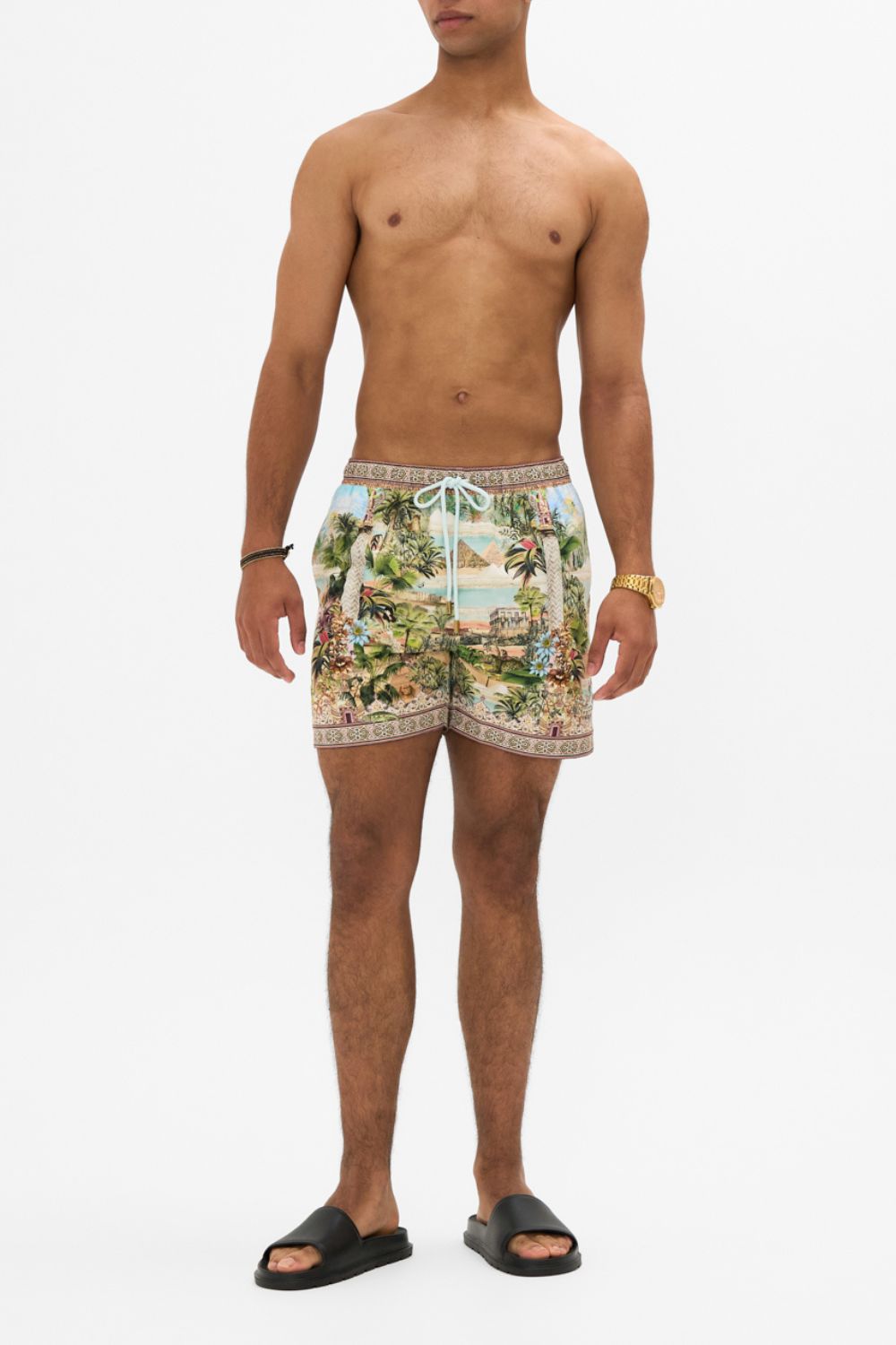 CAMILLA Mid-Length Boardshort in Views of the Valley Print