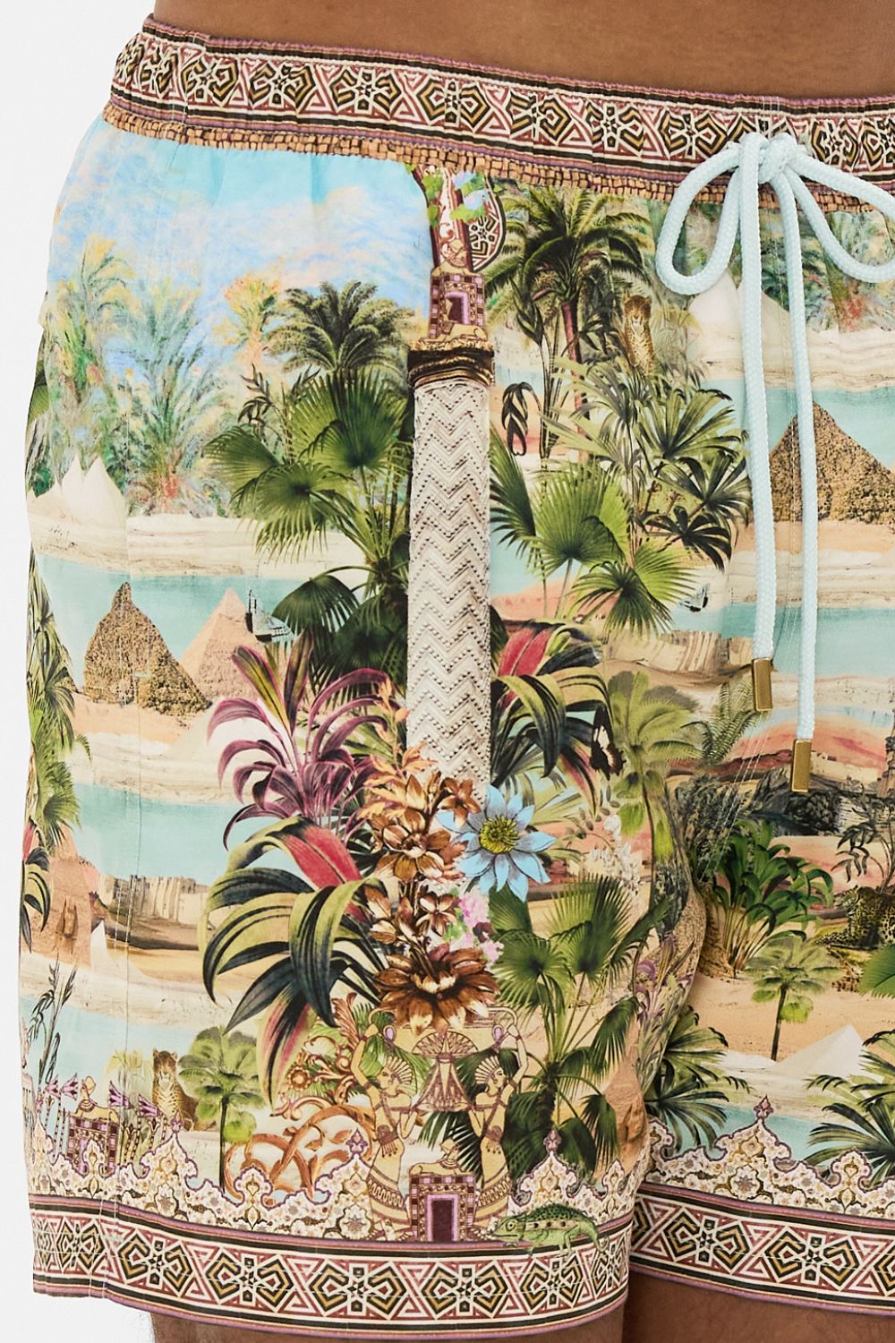 CAMILLA Mid-Length Boardshort in Views of the Valley Print