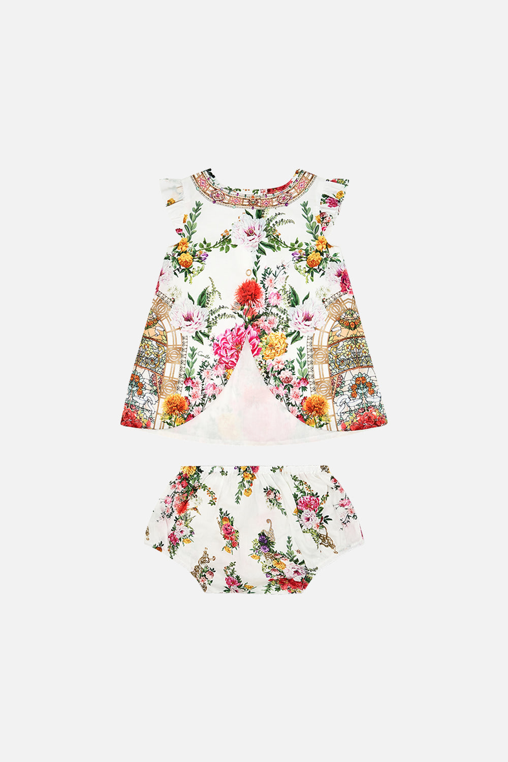 Milla By CAMILLA Babies Top and Bloomer Set in Egyptian Rose print. 