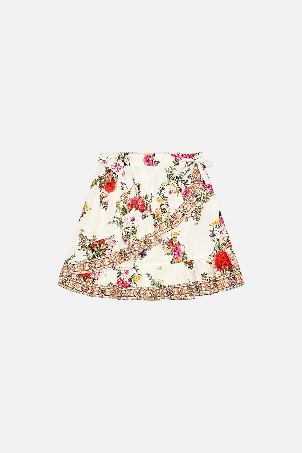Milla by CAMILLA Kids Mini Wrap Frill Skirt 4-10 in Egyptian Rose print.