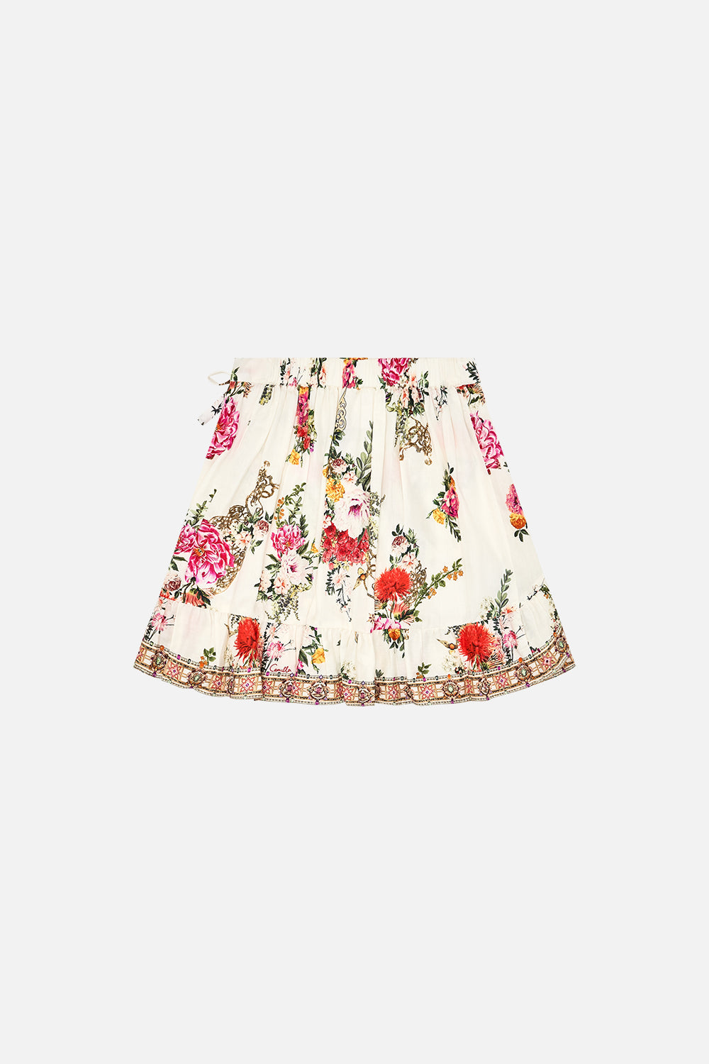 Milla by CAMILLA Kids Mini Wrap Frill Skirt 4-10 in Egyptian Rose print.