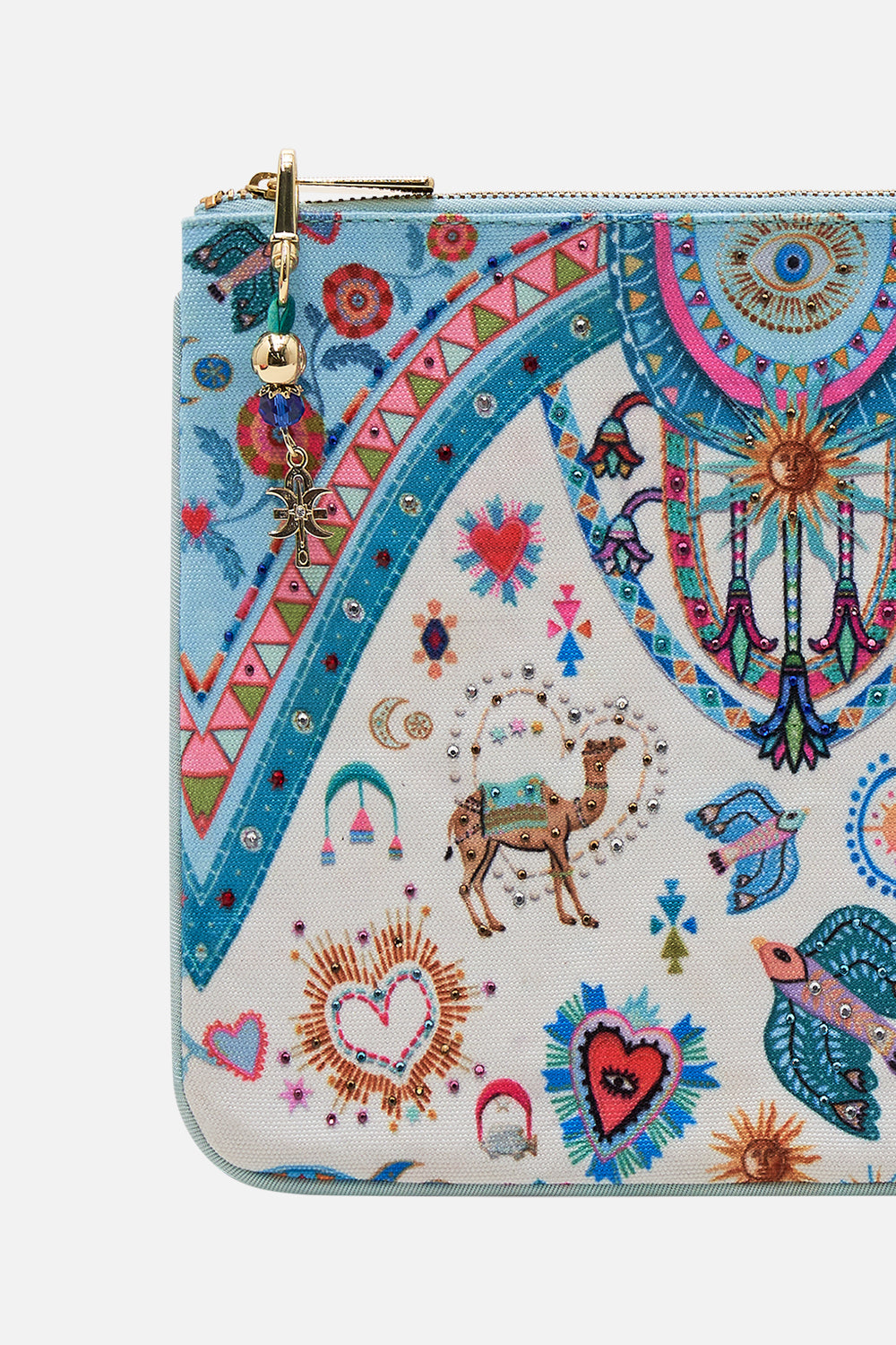 SMALL CANVAS CLUTCH LIVING IN COLOUR