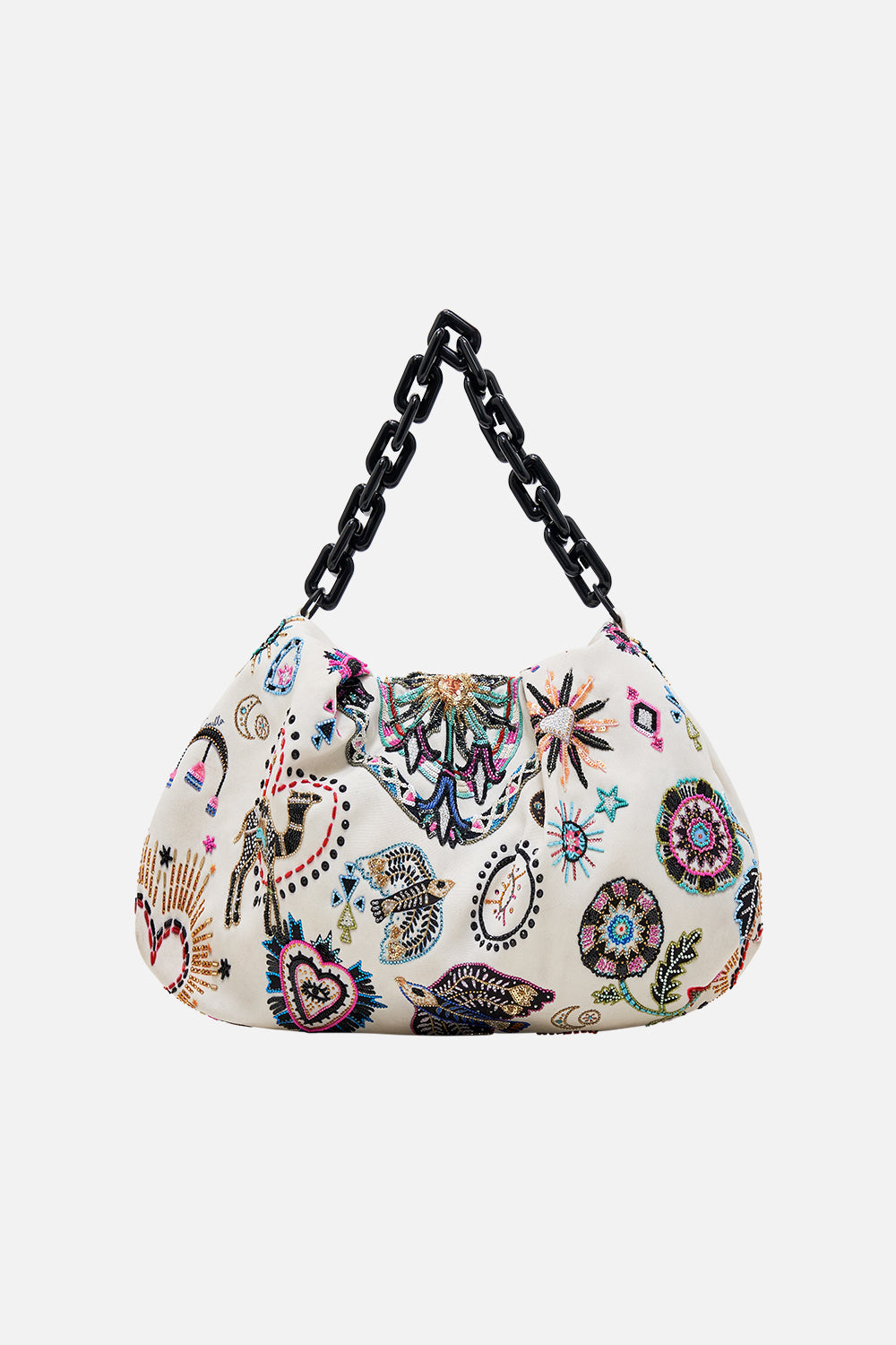 OVERSIZED CLUTCH WITH CHAIN NUBIAN WONDERLAND