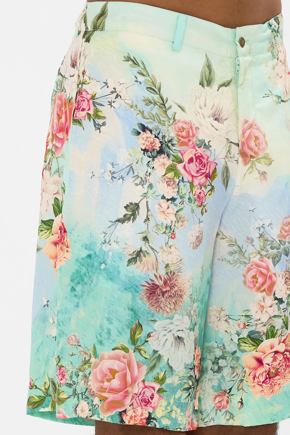 CAMILLA Fixed Waist Mid Length Walk Short in The Jewellery Museum print. 