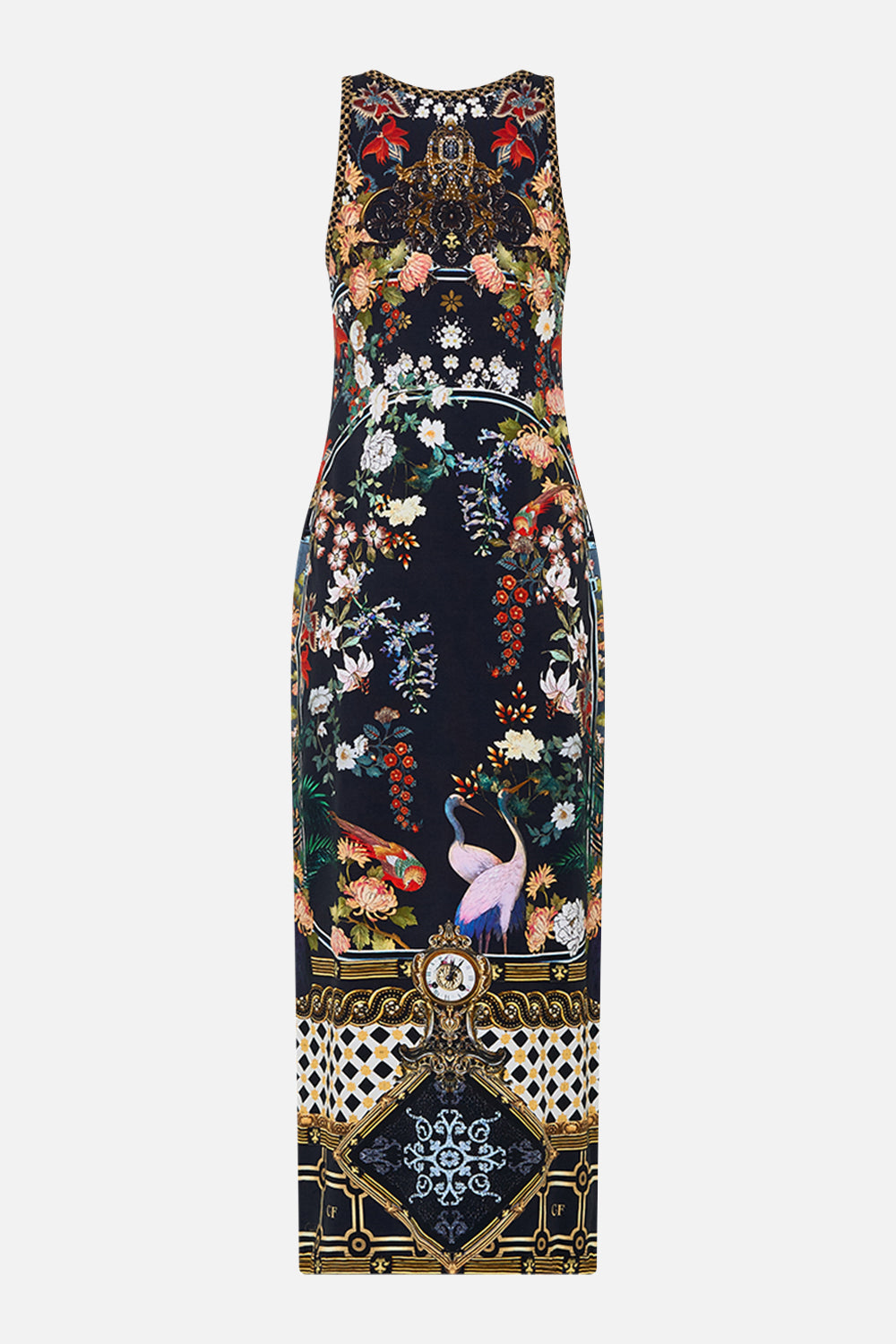 JERSEY SCOOP NECK TANK DRESS PALACIO POETRY