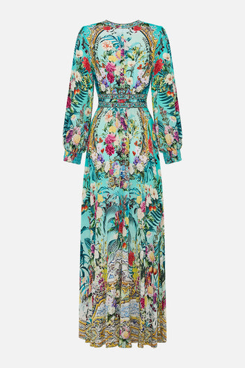 SHORT WAISTED DRESS GARDENS OF QUELUZ
