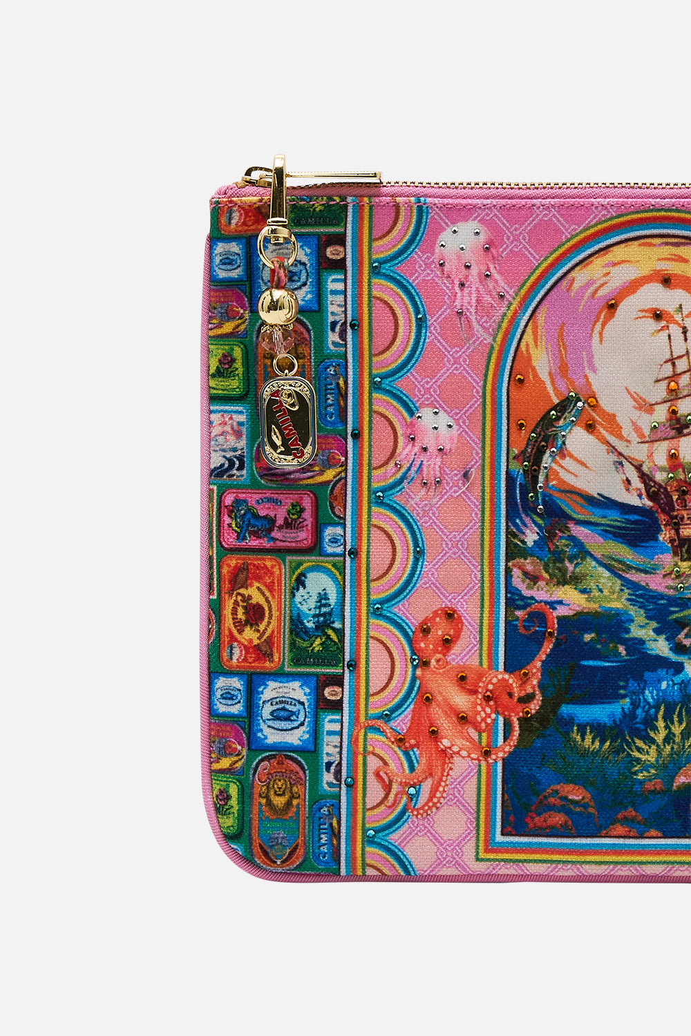 SMALL CANVAS CLUTCH SALTY SPLENDOUR