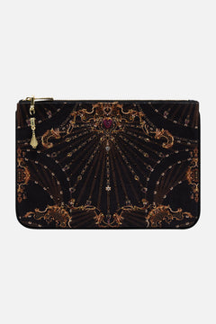SMALL CANVAS CLUTCH BAROQUE AROUND THE CLOCK