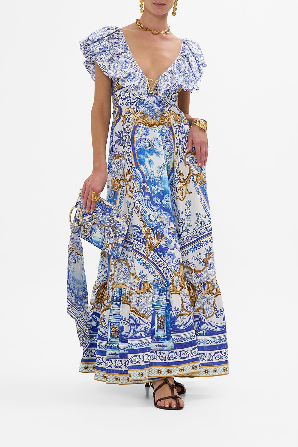 RING SCARF CLUTCH AZUL ADVENTURES