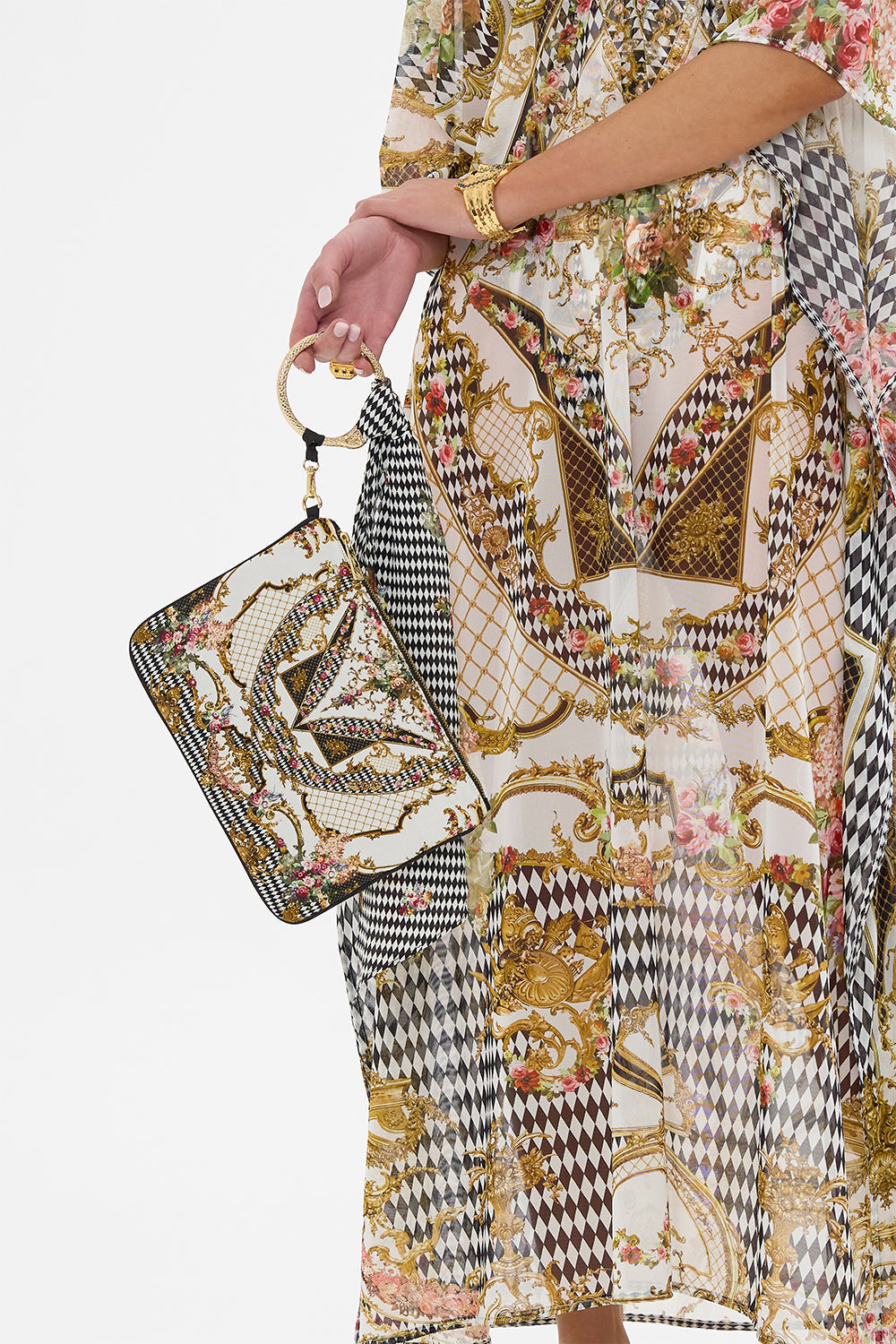 RING SCARF CLUTCH ROCOCO GLOW