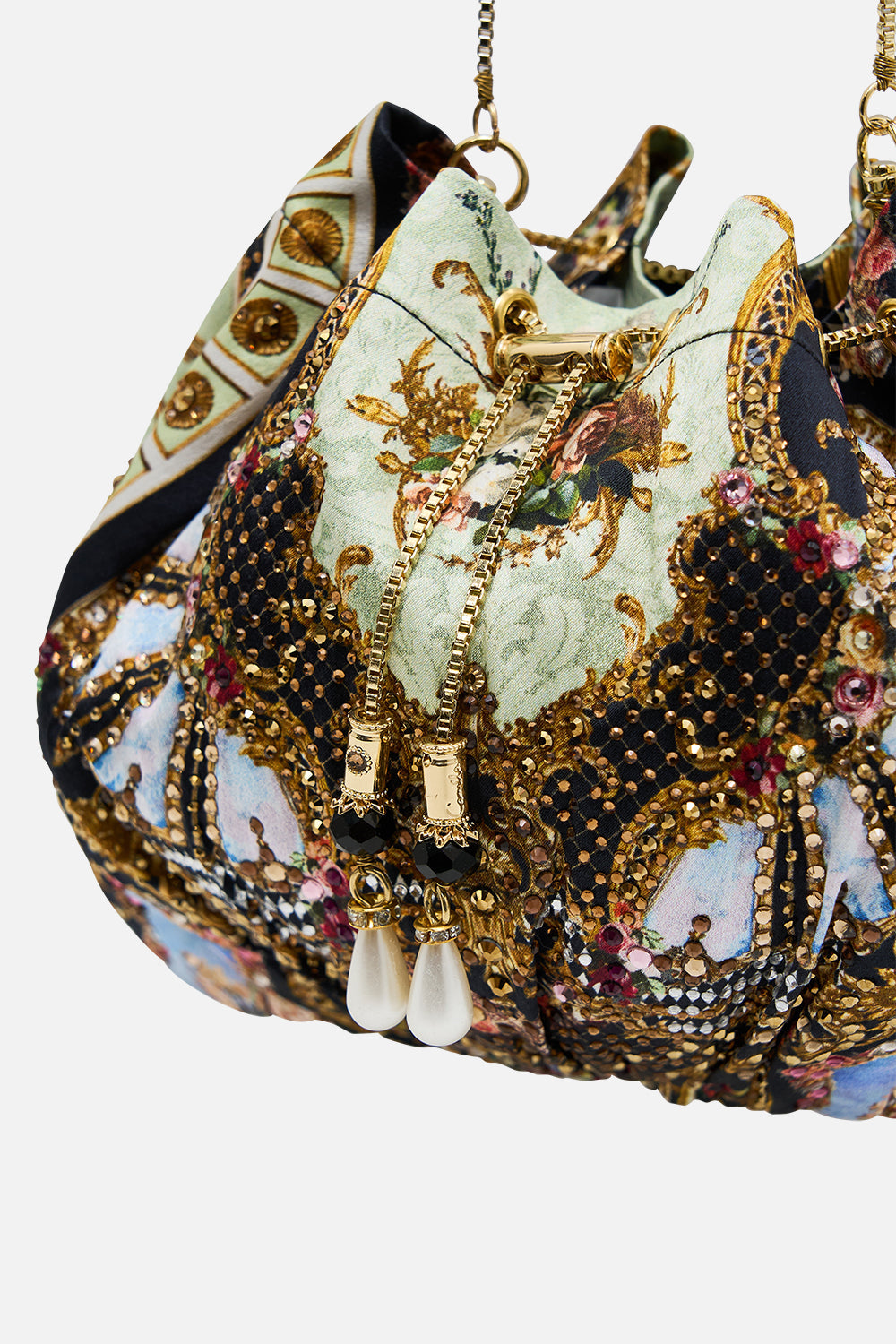 BOLSO CON CORDÓN Y CADENA MONARCHY MANIA