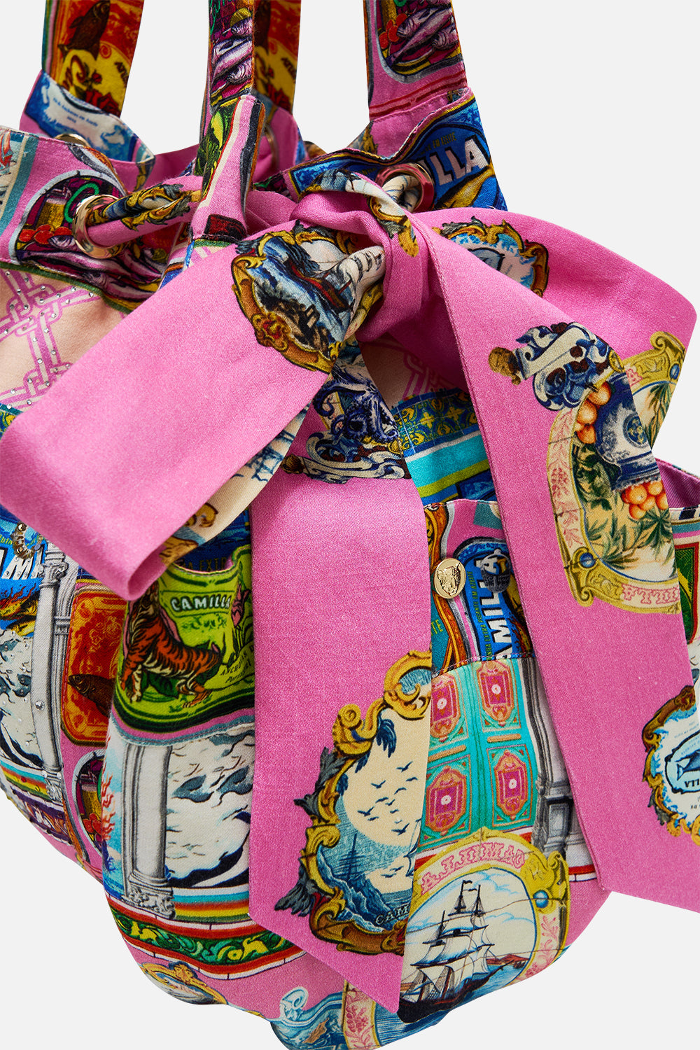 DRAWSTRING BEACH BAG SALTY SPLENDOUR