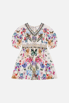 KIDS MINI DRESS WITH WAIST SASH 12-14 MONSERRATE MAGIC