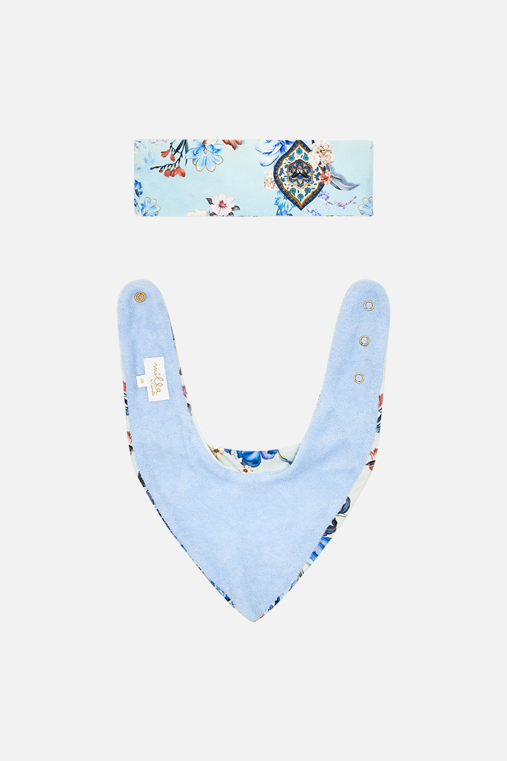 BABIES HEADBAND WITH FASTENER AND BIB SET AL MANIAL PALACE MEMOIRS
