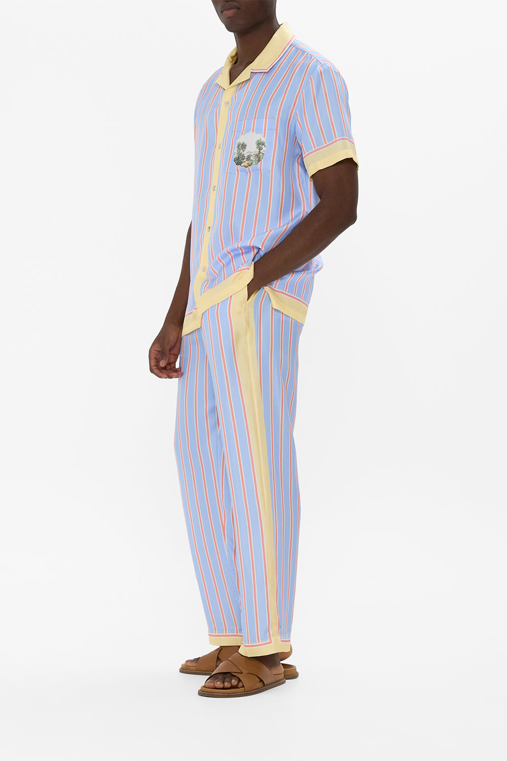 LOUNGE PANT WITH ELASTIC WAIST BOTANICAL BALLADS