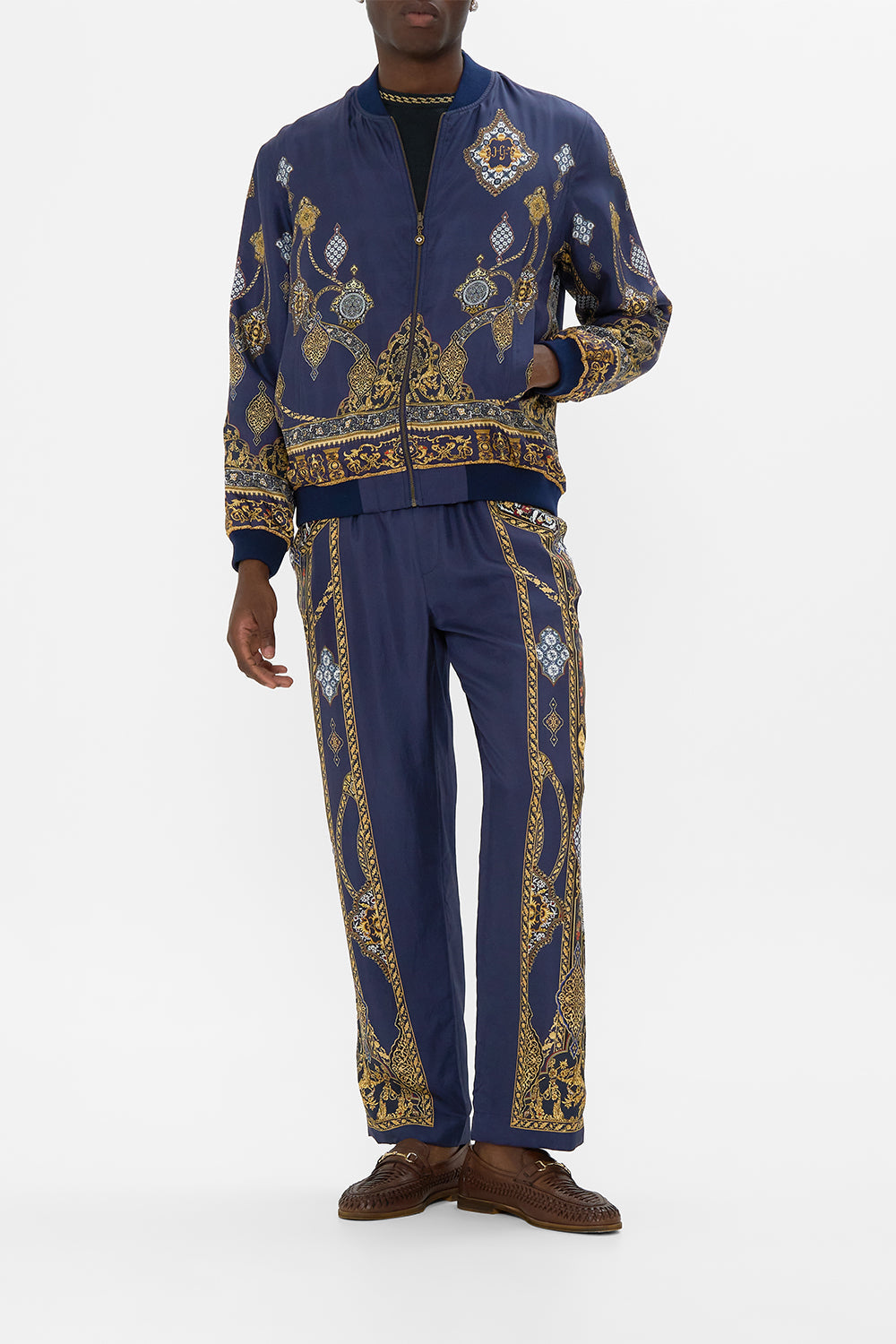 The CAMILLA reversible zip through bomber jacket from our print the imperial gate