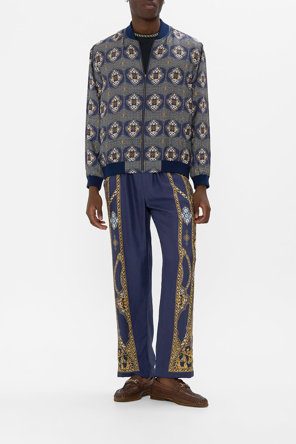 The CAMILLA reversible zip through bomber jacket from our print the imperial gate