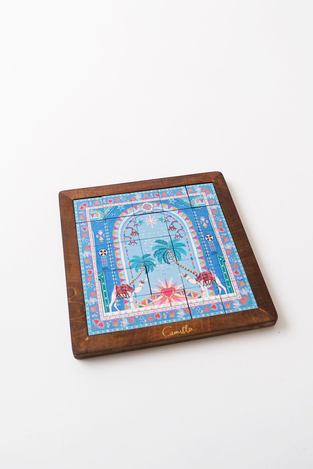 PUZLE DE MADERA DE DOBLE CARA, REGALO VIP DE NAVIDAD, CASA DEL SOL