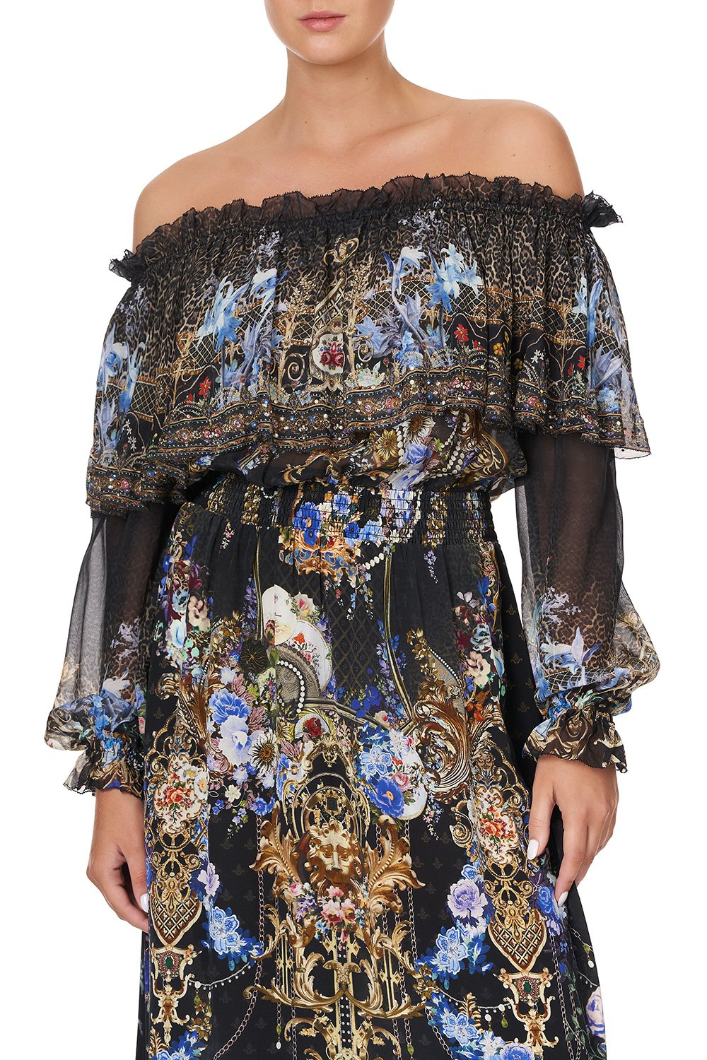 RUFFLE HEM LONG DRESS PALACE PLAYHOUSE