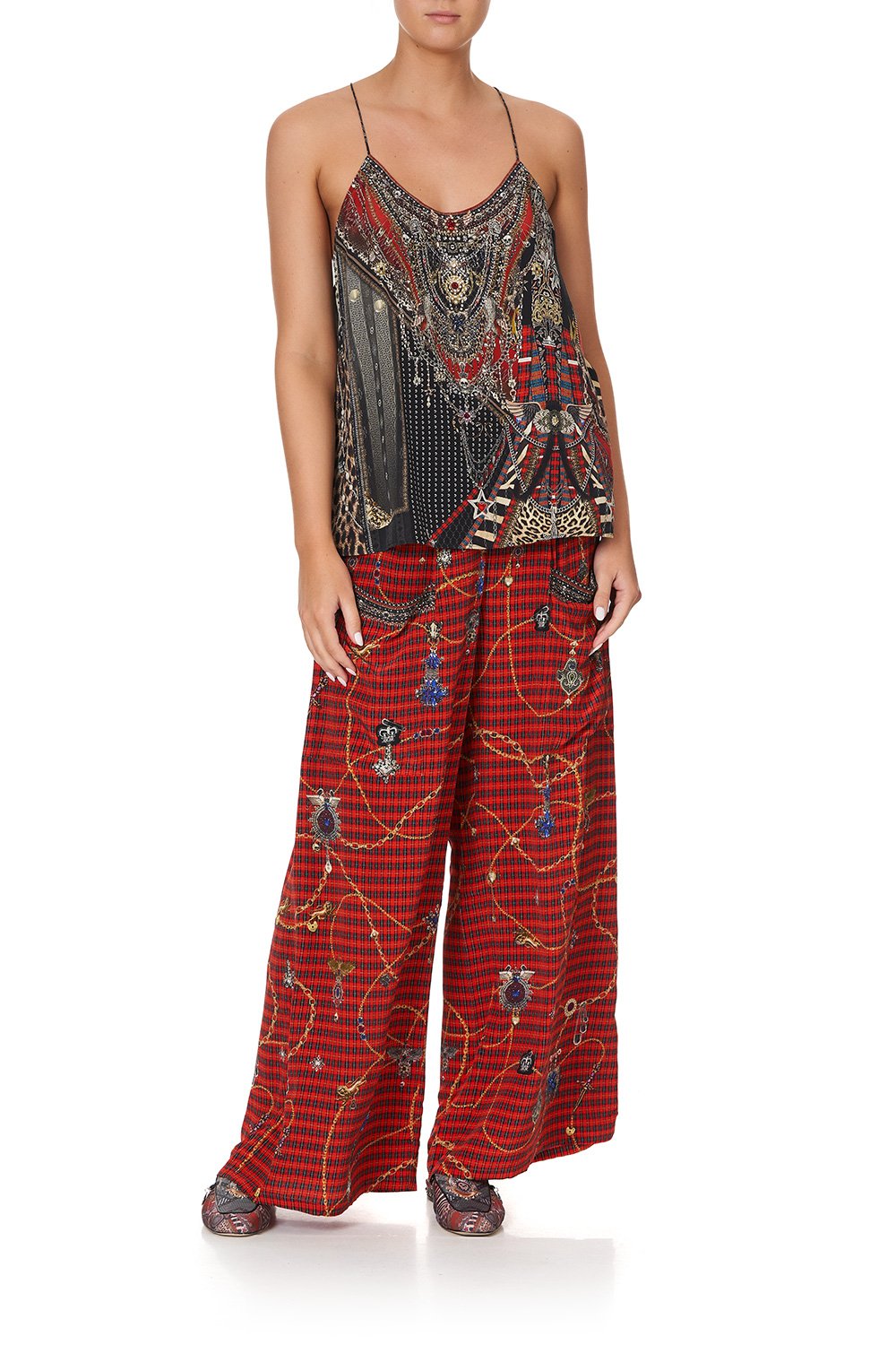 T BACK SHOESTRING TOP LONDON CALLING