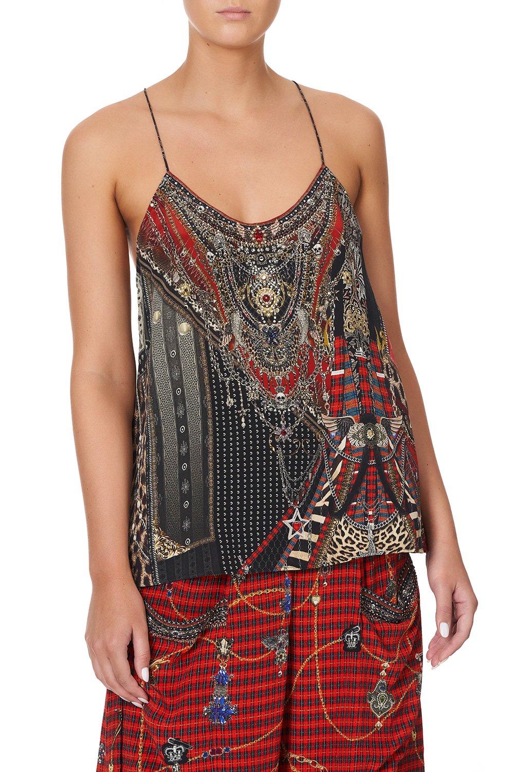 T BACK SHOESTRING TOP LONDON CALLING