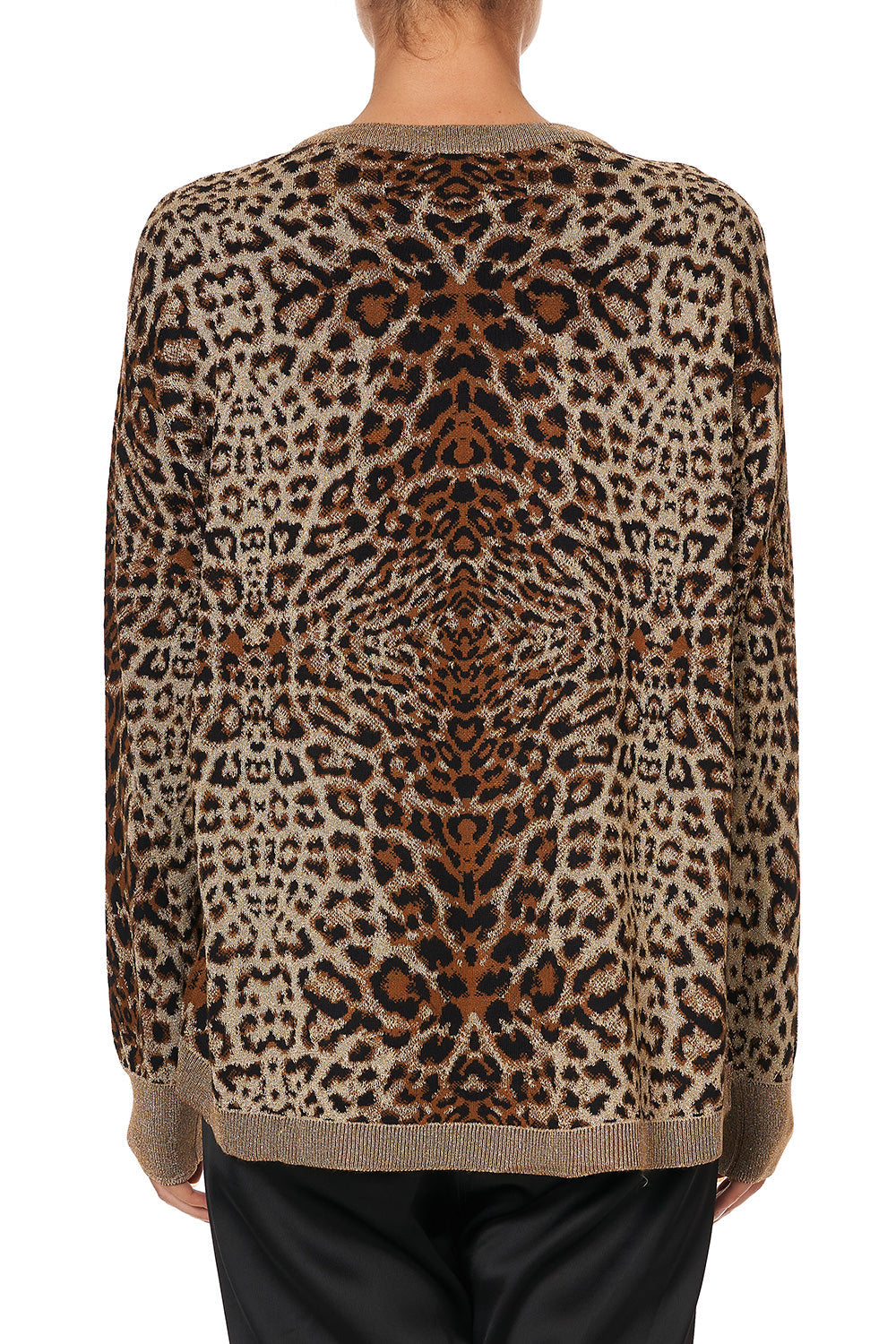 KNIT PRINTED JUMPER POETIC ANARCHY