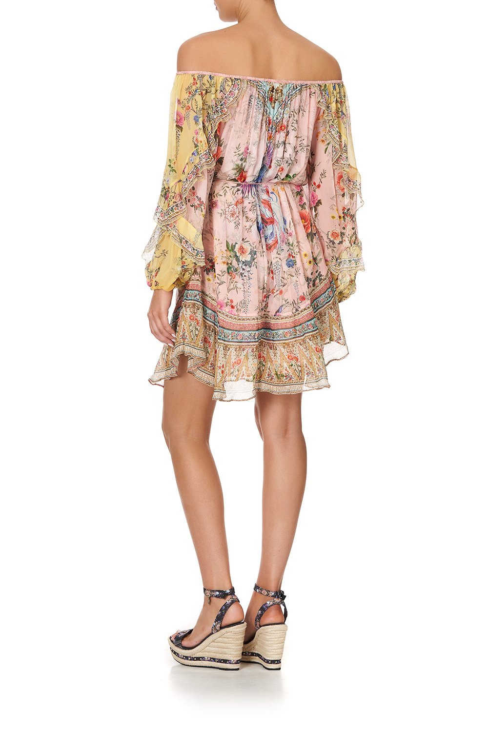 BLOUSON FRILL SLEEVE DRESS PARTY IN THE PALACE