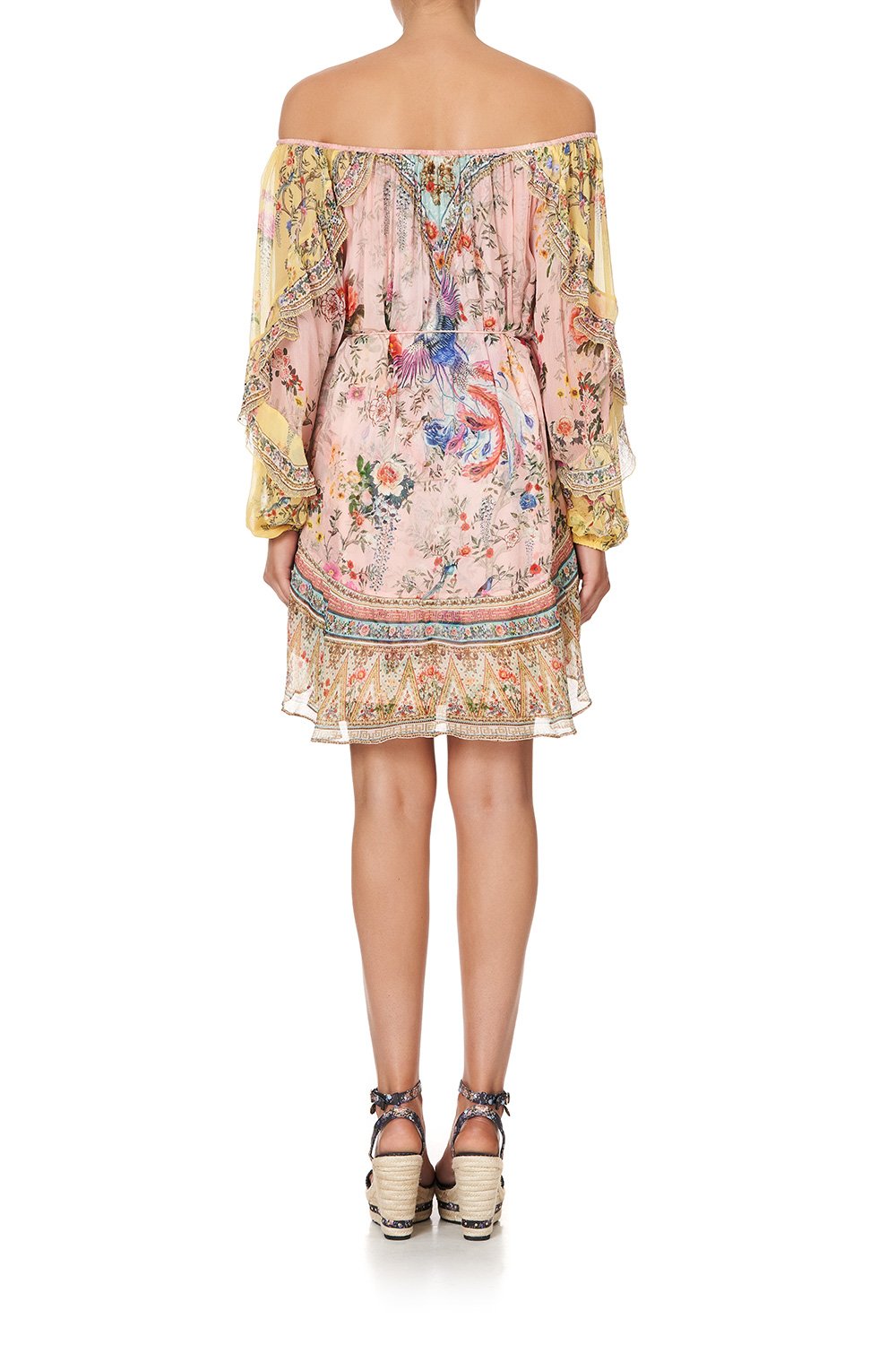 BLOUSON FRILL SLEEVE DRESS PARTY IN THE PALACE