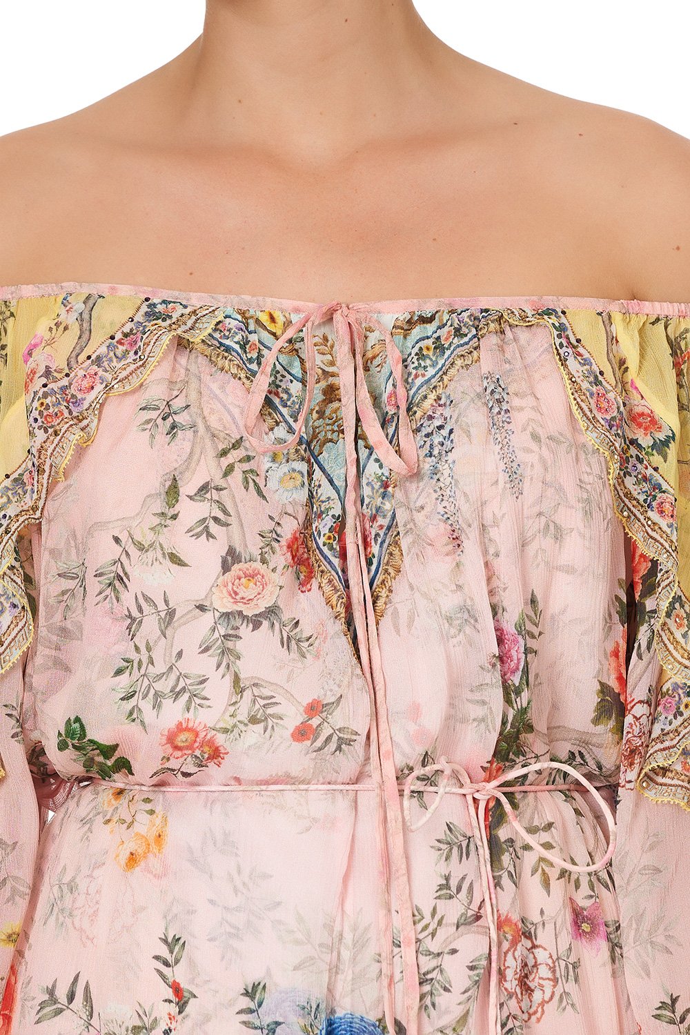 BLOUSON FRILL SLEEVE DRESS PARTY IN THE PALACE