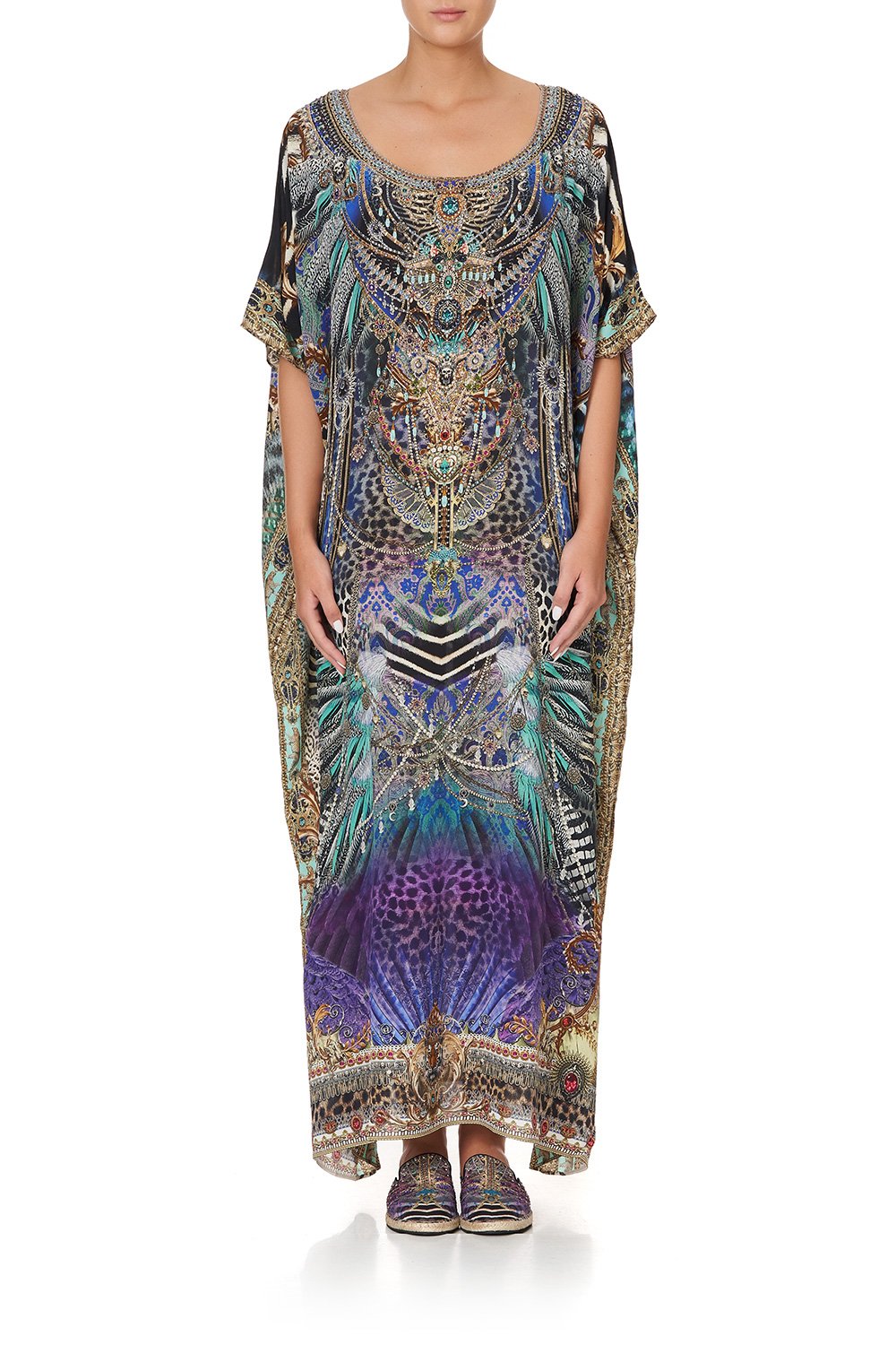 ROUND NECK KAFTAN ANIMAL ARMY