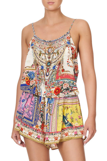 KIDS SHOESTRING STRAP PLAYSUIT  12-14 WILD LOVING