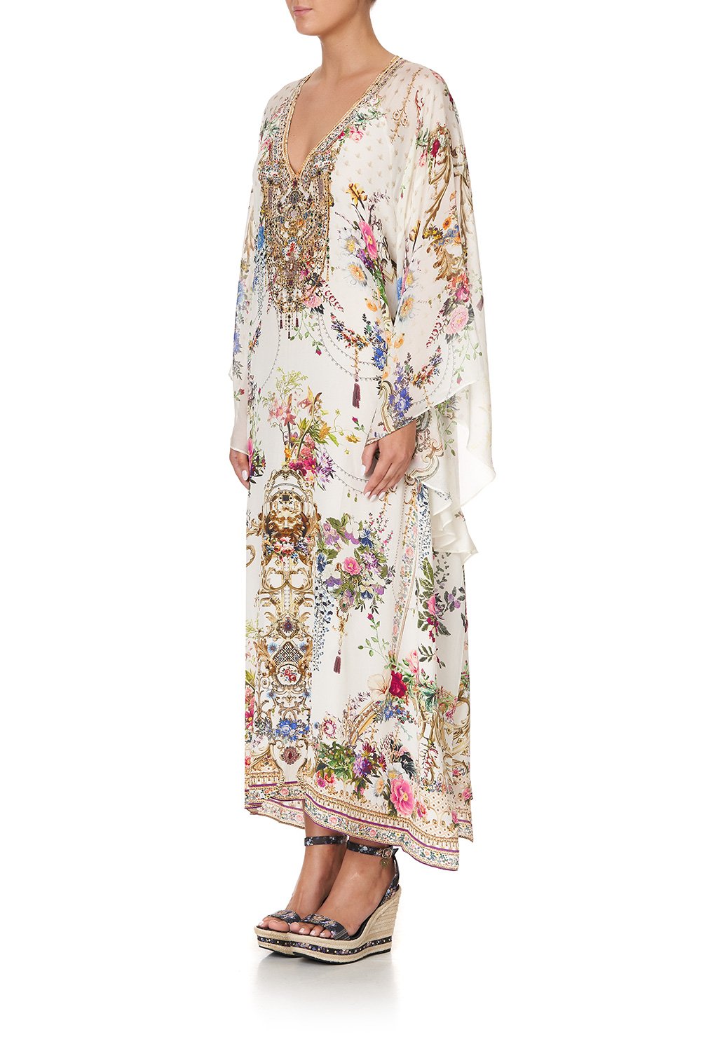 LONG RAGLAN SLEEVE FLARED KAFTAN BY THE MEADOW