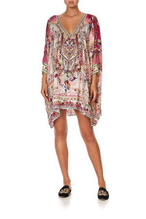SHORT KAFTAN WITH CUFF SUMMONED BY A ROSE