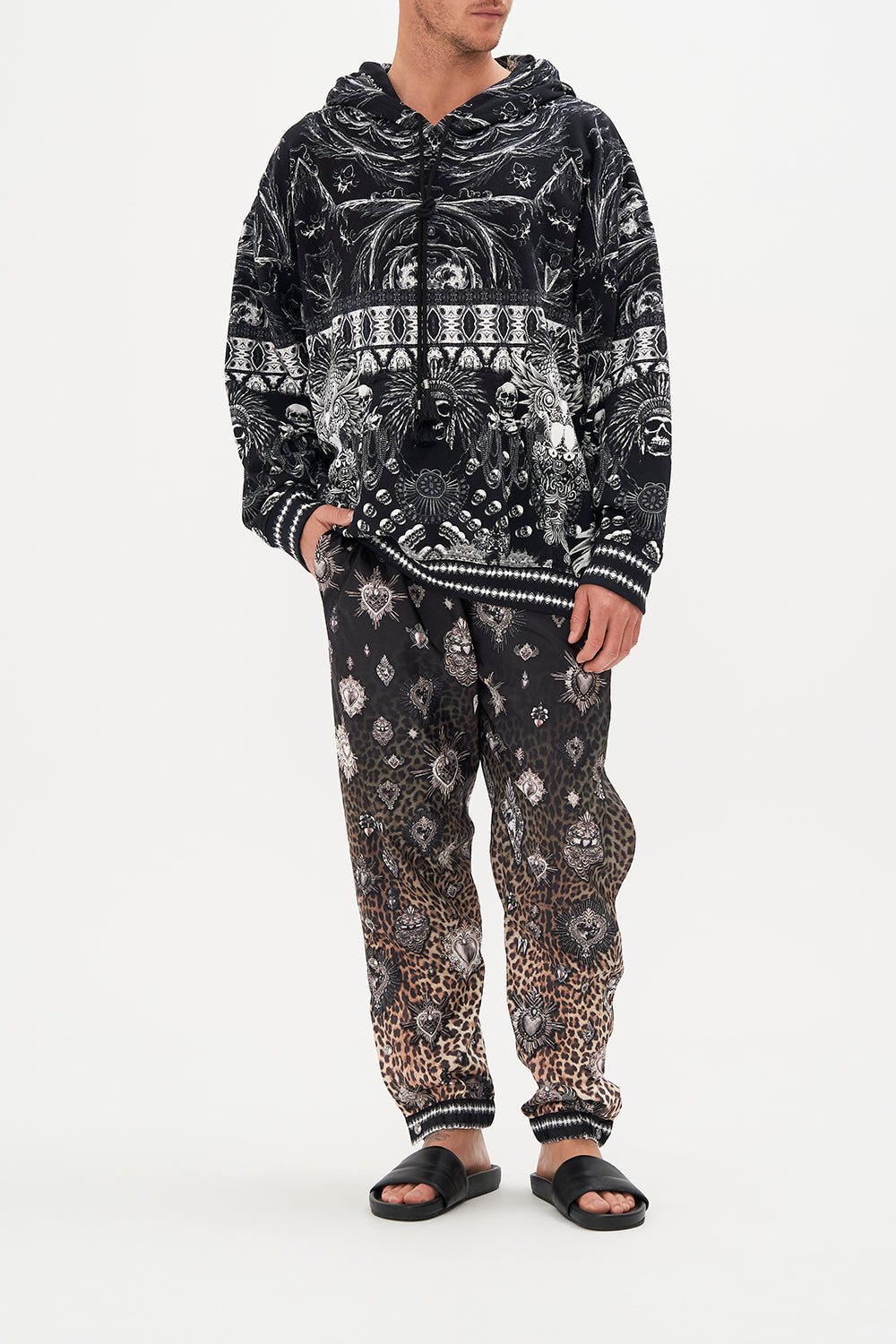 SIDE SNAP ADJUSTABLE TRACKPANT ORDER OF DISORDER