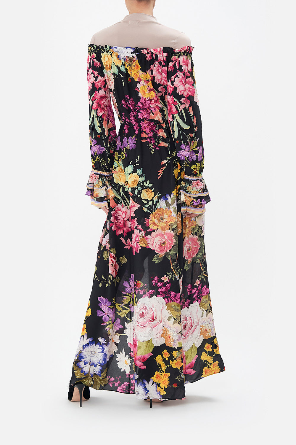 DROP SHOULDER SPLIT DRESS LIBERTINE LADY