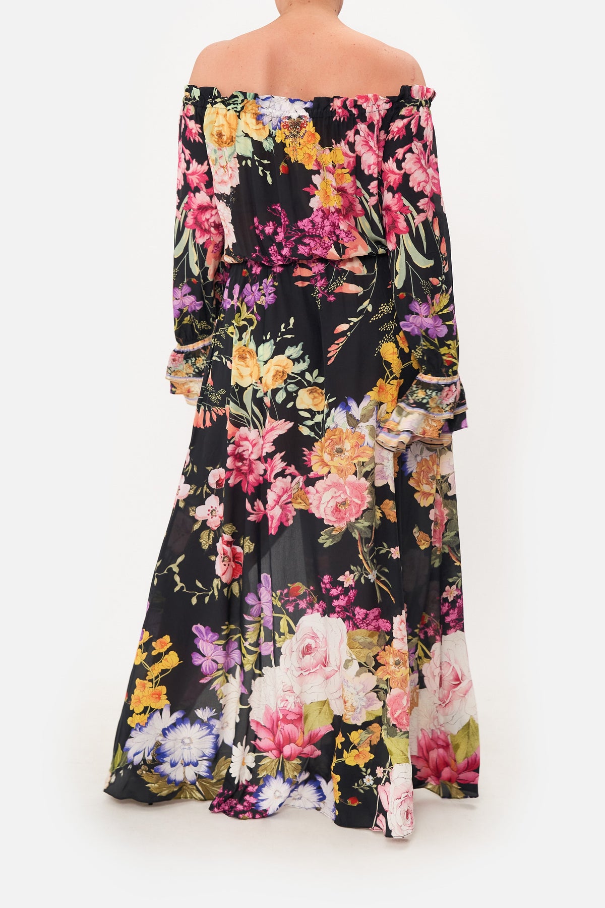 DROP SHOULDER SPLIT DRESS LIBERTINE LADY