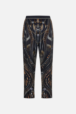 Back product view of  Hotel Franks by CAMILLA mens pants in Chaos In The Cosmos animal print 