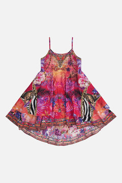 Product view of MILLA By CAMILLA kids troical print dress in Wild Loving print