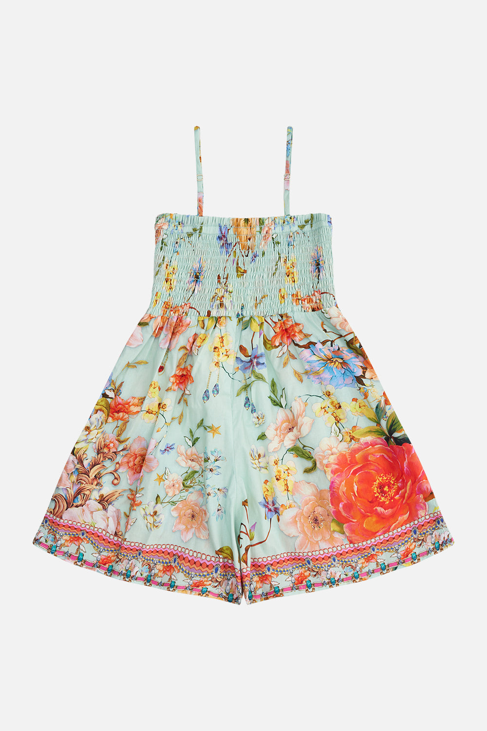 KIDS PLAYSUIT WITH SHIRRING  12-14 TALK THE WALK