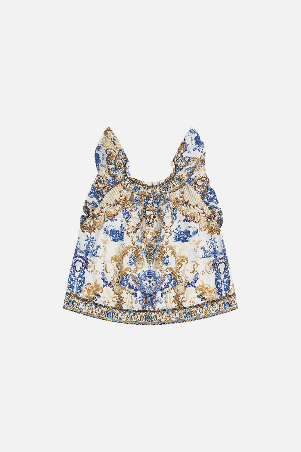 FRILL SLEEVE TOP  4-10 SOUL SEARCHING