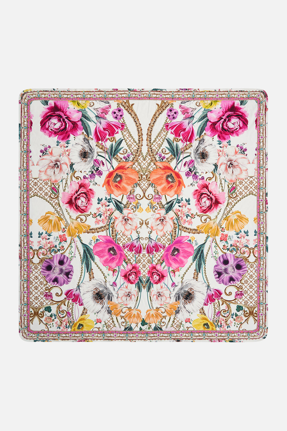 Product view of MILLA By CAMILLA floral babies blanket in Destiny Calling print