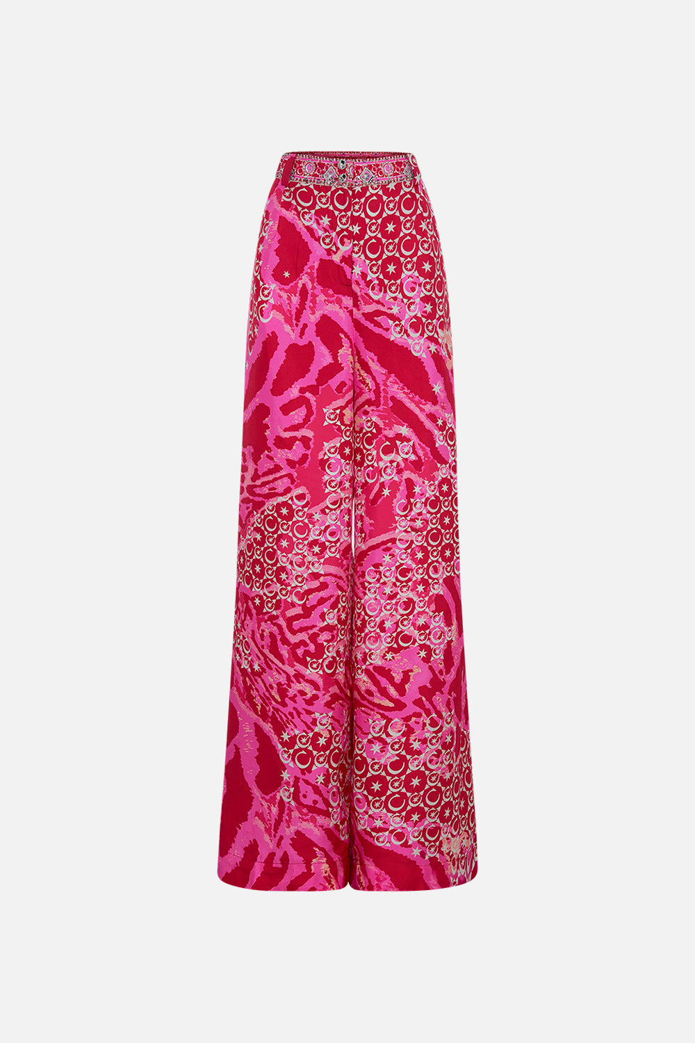 Product view of CAMILLA silk palazzo pants in Song Of Sacrifice print