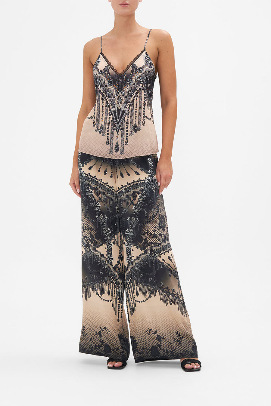 LACE TRIM CAMI CURTAIN CALL CHAOS