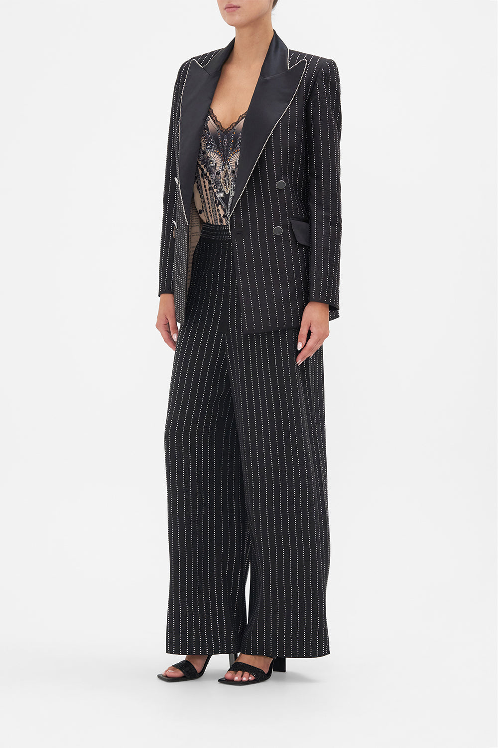 DOUBLE BREASTED SUIT JACKET CURTAIN CALL CHAOS